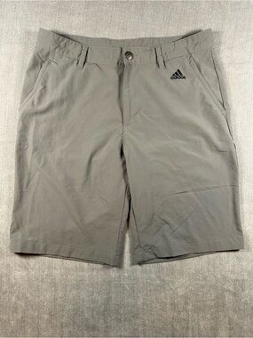 Adidas Shorts Mens 30 (Measured 32x10) Gray Chino Performance Golf Outdoor